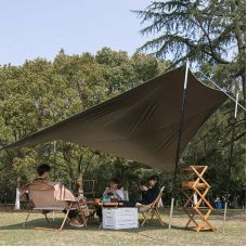 Тент для кемпинга Naturehike Whale NH21TM100, 460*485 см, серый