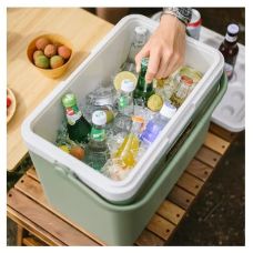 Туристический холодильник Naturehike NH20SJ021, зелёный, 24 л, полипропилен