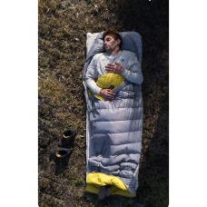 Спальник с натуральным пухом Naturehike CW700 CNK2450WS048, p-р M, желто-серый