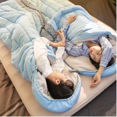 Спальник з капюшоном Naturehike L250 NH21MSD07, (9°C), правий, блакитний