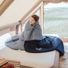 Спальник с капюшоном Naturehike Sunny Day PL02 U250 CNK2550WS028, (8,5 ° C), левый, голубовато-синий