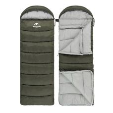 Спальник с капюшоном Naturehike U150 NH20MSD07, (11°C), левый, зеленый