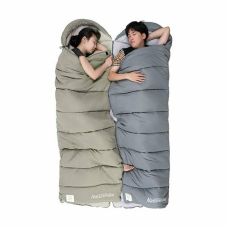 Спальник с капюшоном Naturehike M400 NH20MSD02, down cotton, серый