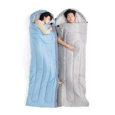 Спальник з капюшоном Naturehike L250 NH21MSD07, (9°C), лівий, блакитний