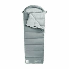 Спальник с капюшоном Naturehike M400 NH20MSD02, (1°C), правый, серый