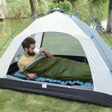 Спальник сверхлегкий Naturehike LW180 NH21MSD04 левый, (15°C), p-p M, темно-зеленый