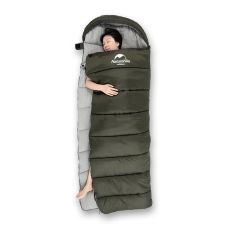 Спальник з капюшоном Naturehike U250S NH20MSD07, (0°C), правий, темно-зелений