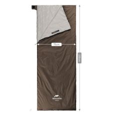 Спальник сверхлегкий Naturehike Summer LW180 NH21MSD09 левый, (15°C), p-p M, коричневый