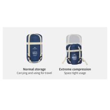 Спальный мешок Naturehike LW180 CNK2550WS026 Sunny Day PL01, (14°C) XL синий
