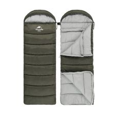 Спальник с капюшоном Naturehike U250S NH20MSD07, (0°C), левый, темно-зеленый
