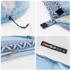 Спальник з капюшоном Naturehike L250 NH21MSD07, (9°C), лівий, блакитний