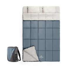 Спальний мішок двомісний Naturehike NH21MSD05, блакитний