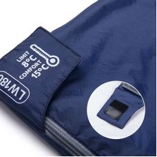 Спальник сверхлегкий Naturehike LW180 NH21MSD04 правый, (15°C), p-p М, темно-голубой
