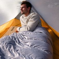 Спальник с натуральным пухом Naturehike CW700 CNK2450WS048, р-р L, желто-серый
