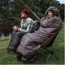 Спальник з капюшоном Naturehike U350S NH20MSD07, (-3°C), лівий, коричневий