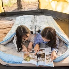 Спальник з капюшоном Naturehike L250 NH21MSD07, (9°C), правий, блакитний
