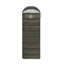 Спальник с капюшоном Naturehike U250S NH20MSD07, (0°C), левый, темно-зеленый