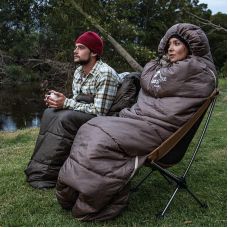Спальник с капюшоном Naturehike U350 NH20MSD07, (1°C), левый, коричневый