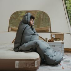 Спальний мішок з капюшоном Naturehike Clear Sky CNK2450WS042, сірий