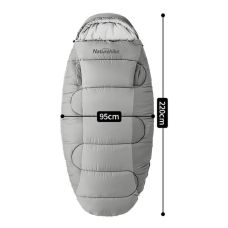 Спальный мешок овальный Naturehike PS300 CNK2350WS026, серый