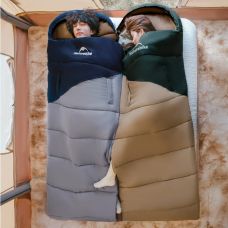 Спальник с капюшоном Naturehike Sunny Day PL02 U250 CNK2550WS028, (8,5°C), правый, коричнево-зеленый