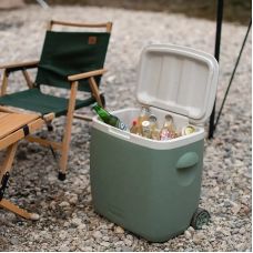 Туристический холодильник на колесах Naturehike NH20SJ021, зеленый, 28 л, полипропилен