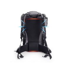 Рюкзак туристичний Naturehike Rock NH19BP095, 60+5 л, графіт в клітинку