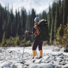 Рюкзак туристический Naturehike CNK2450XB014, 70 л, черный, M