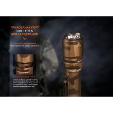 Фонарь тактический Fenix TK20R UE, серый
