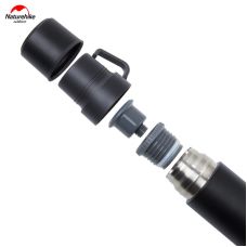 Термос Naturehike NH17S020-B, 304 сталь, 0.6 л, чорний
