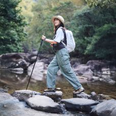 Трекінгова телескопічна палиця Naturehike CNK2550DS010 Sunlit Terk Base, 60-135 см, зелена