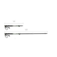 Трекинговая палка 3-сек. Naturehike CNK2550DS010, 55-120 см, алюминий, зеленый
