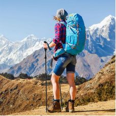 Трекінгова палиця Naturehike ST07 NH18D010-Z, 115-135 см, блакитна