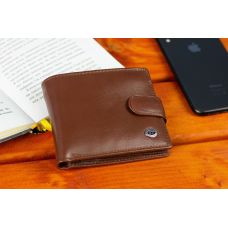 Стильное кожаное мужское портмоне ST Leather В103 Коричневый