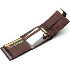 Класичний чоловічий портмоне з натуральної шкіри ST Leather В102 Коричневий