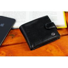 Стильное кожаное мужское портмоне ST Leather В103 Черный