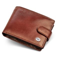 Класичний чоловічий портмоне з натуральної шкіри ST Leather В102 Коричневий