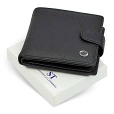 Чоловічий портмоне з натуральної шкіри ST Leather ST153 чорний