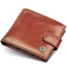 Чоловічий портмоне з натуральної шкіри ST Leather В104 Коричневий