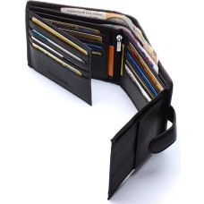 Чоловічий портмоне з натуральної шкіри ST Leather ST153 чорний