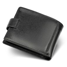 Класичний чоловічий портмоне з натуральної шкіри ST Leather ST102 Чорний
