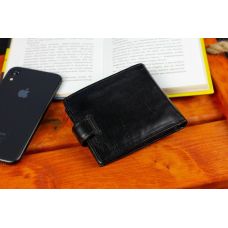 Мужское портмоне из натуральной кожи ST Leather В104 Черный