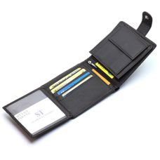 Чоловічий портмоне з натуральної шкіри ST Leather ST153 чорний