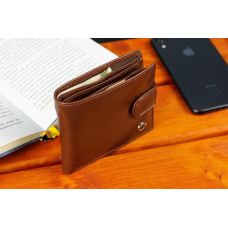 Стильное кожаное мужское портмоне ST Leather В103 Коричневый