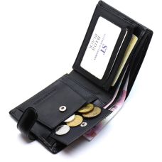 Стильное кожаное мужское портмоне ST Leather В103 Черный