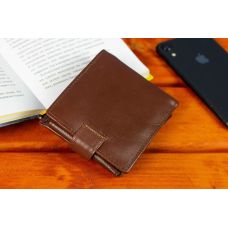 Класичний чоловічий портмоне з натуральної шкіри ST Leather В102 Коричневий