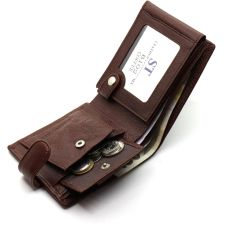Класичний чоловічий портмоне з натуральної шкіри ST Leather В102 Коричневий