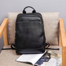 Мужской рюкзак кожаный городской для ноутбука черный Tiding Bag B2-884371A