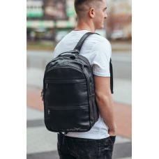 Мужской рюкзак для ноутбука и документов из натуральной кожи Tiding Bag B2-37342A