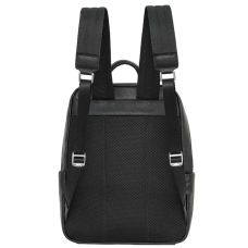 Чоловічий шкіряний рюкзак для поїздок та прогулянок чорний Tiding Bag 75362